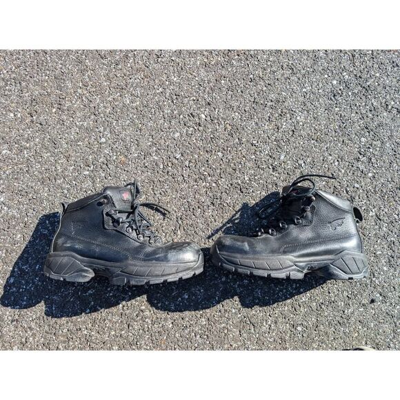RED WING BLACK LEATHER STEEL TOE LACE UP 2380 ANKLE WORK BOOTS SIZE 7 D main image 13